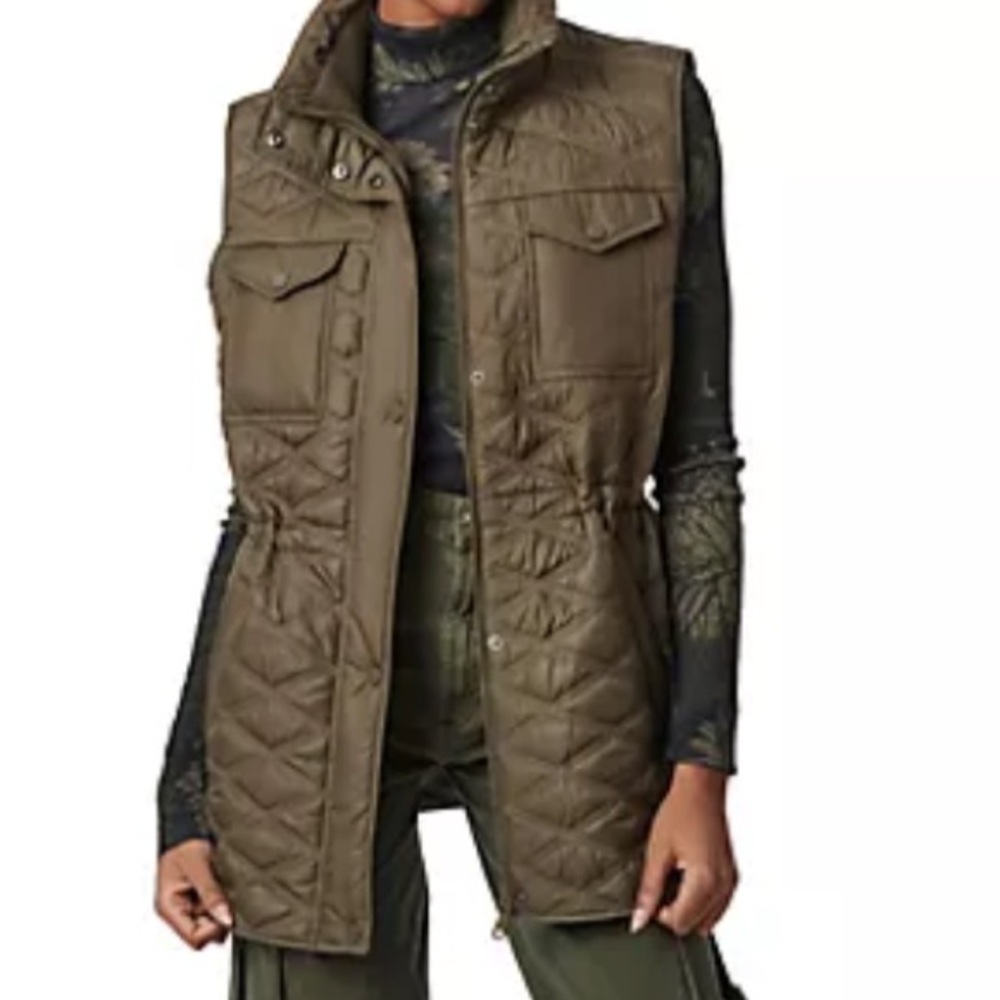 Utilitarian jacket - Olive puffer vest